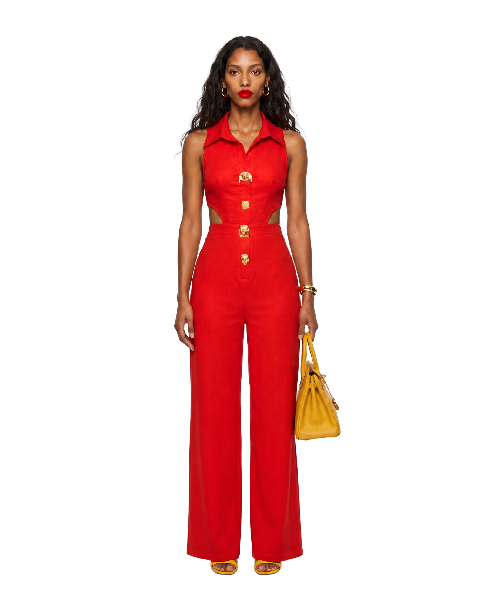 red_cutout_jumpsuit